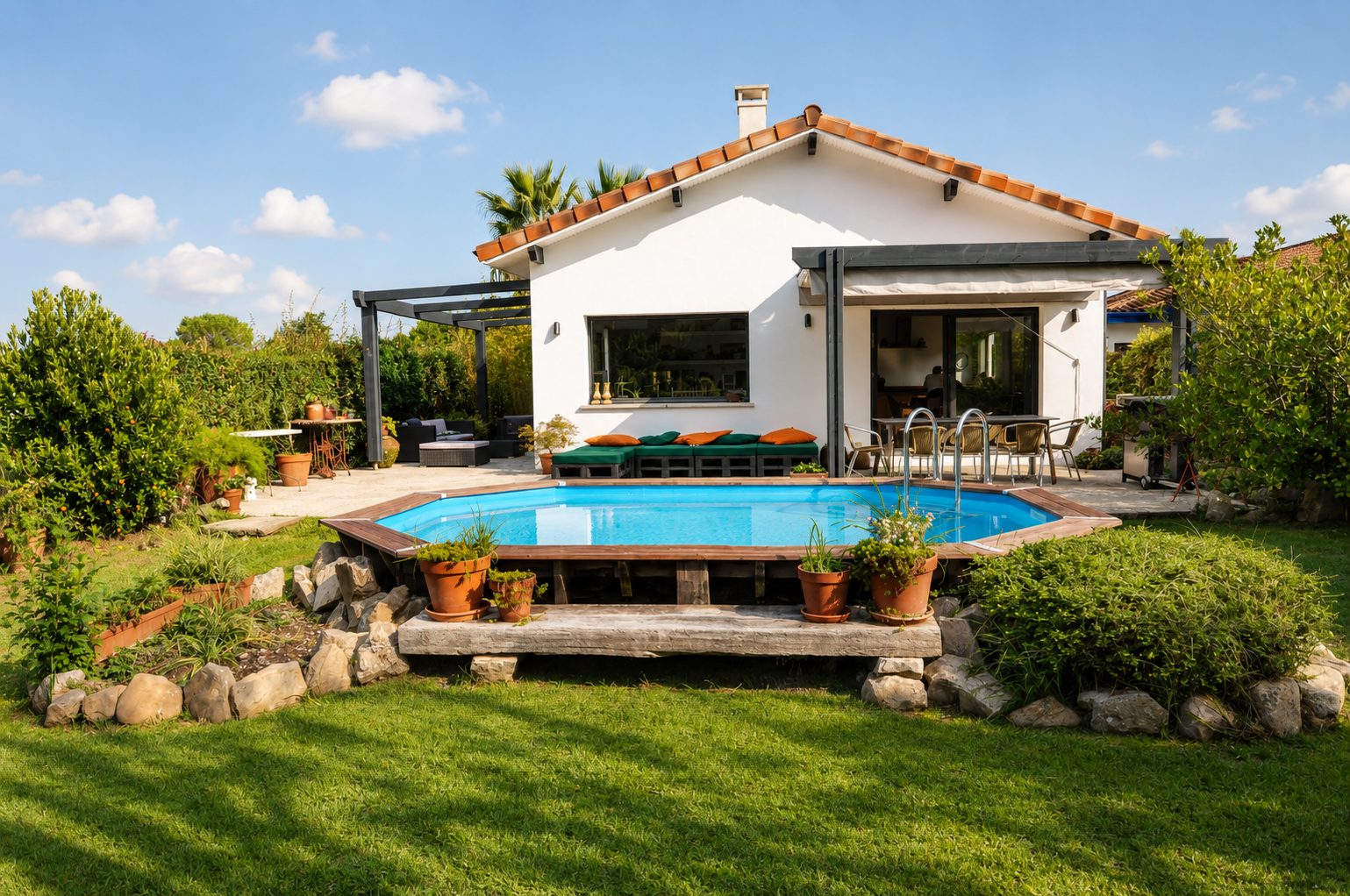 Maison plain-pied T4 vue montagnes